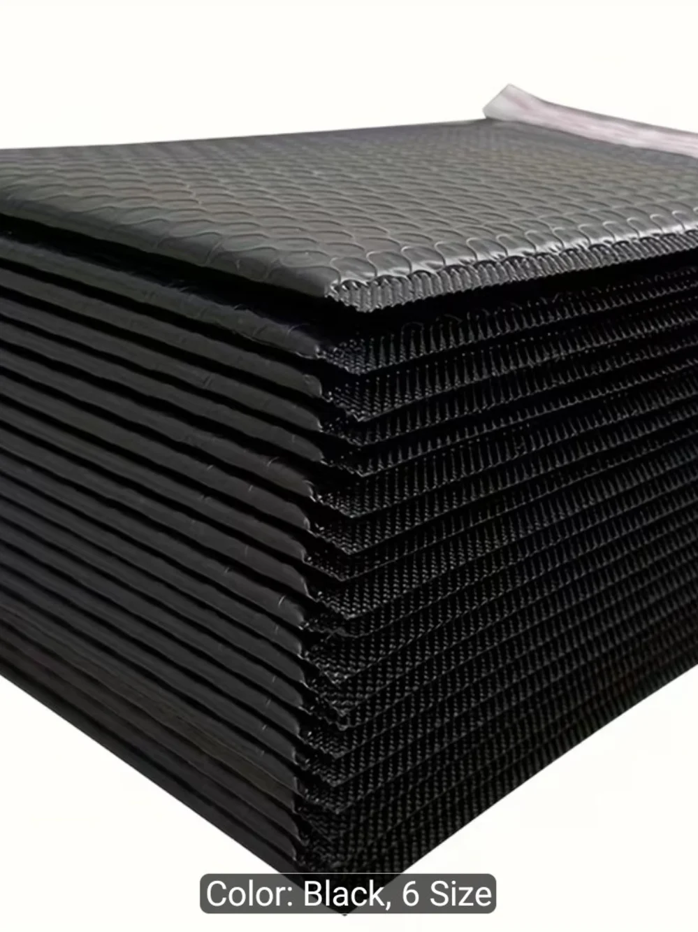 Black Padded Bubble Mailers - Pack of 20